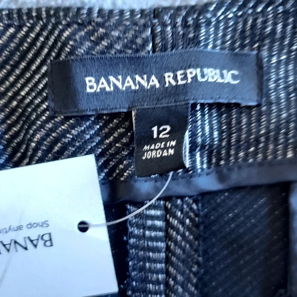 NWT Banana Republic Women's Size 12 Logan Gray Pants Business‎ Casual $110.00